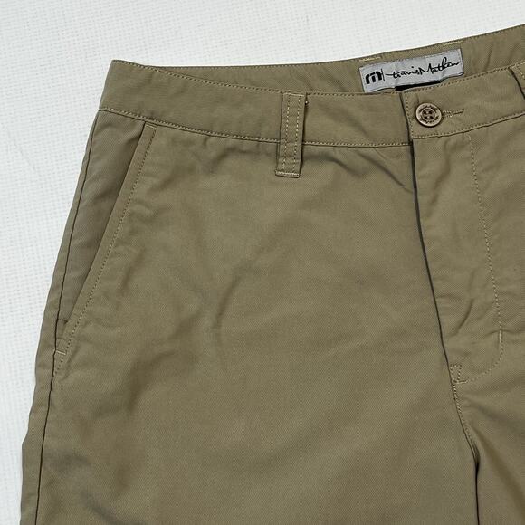 Travis Mathew Khaki Tan Golf Shorts Men's Size 32 Nylon Polyester 10” Inseam - Picture 3 of 16